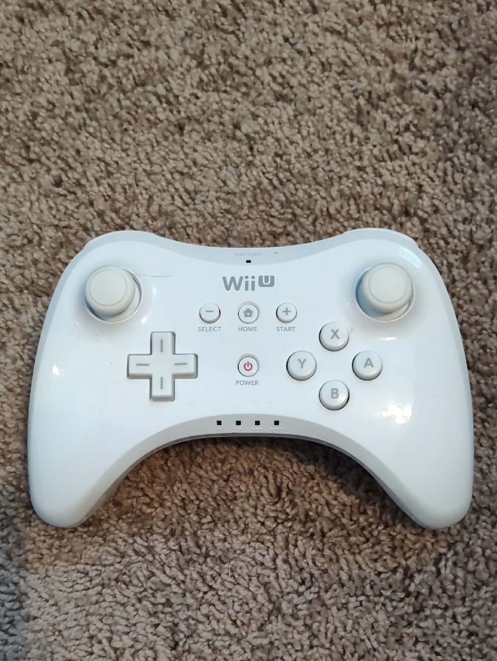 Nintendo White Wii U Pro Controller - Classic Layout